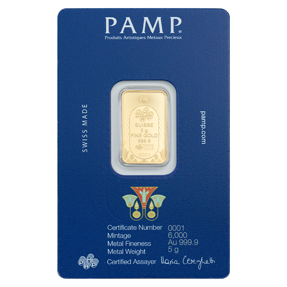 5g Gold Bar Good Luck Scarab back